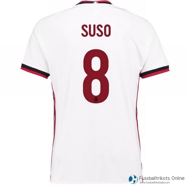 AC Milan Trikot Auswarts Suso 2017-18 Fussballtrikots Günstig